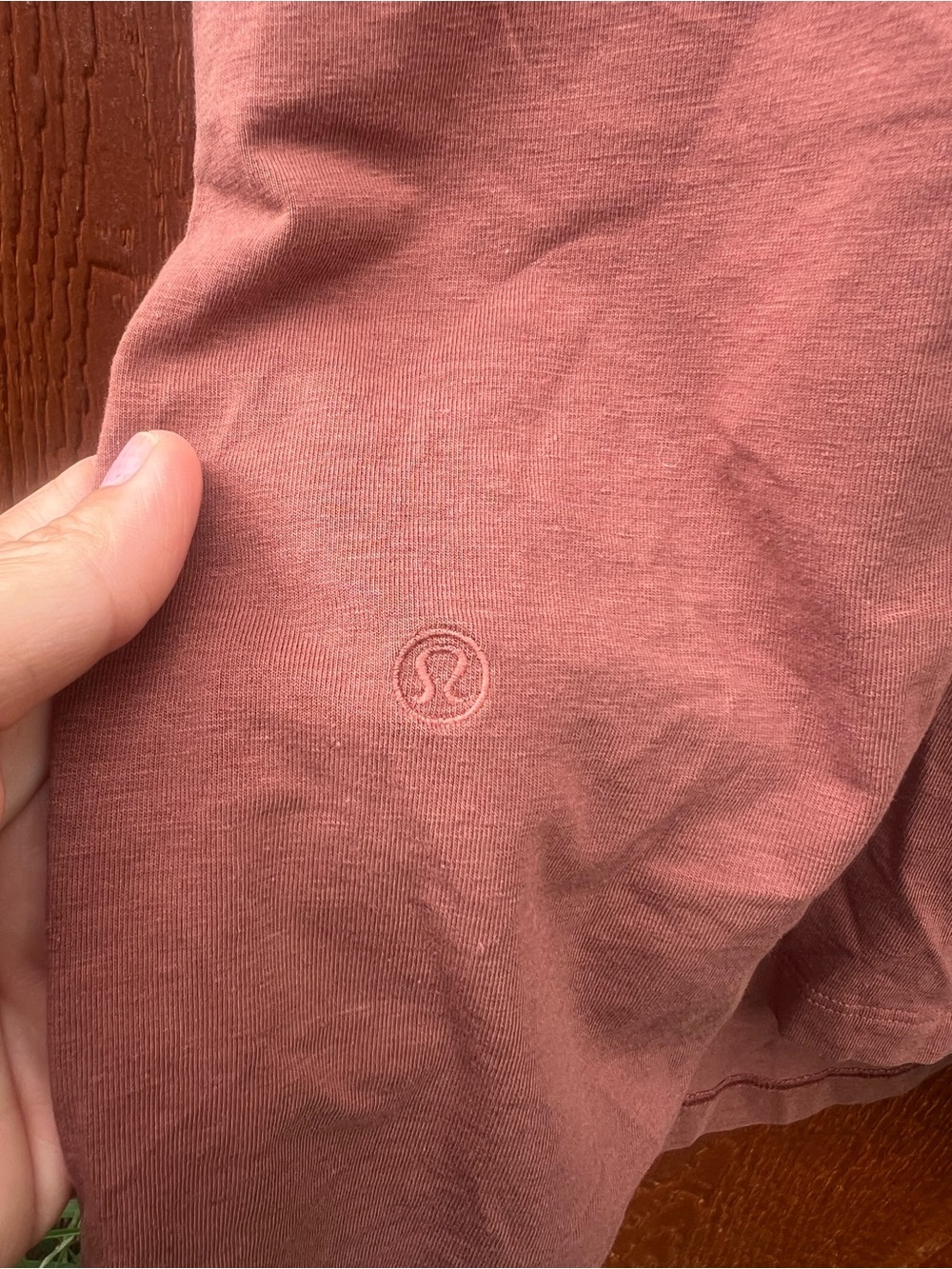 Lululemon Classic Fit Cotton Blend Scoop Neck Dress Copper Brown Sleeveless - Picture 3 of 4
